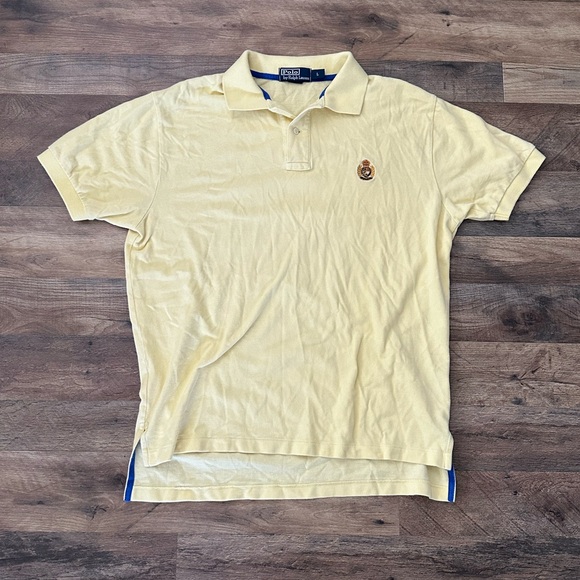 Vintage Polo Ralph Lauren Polo Shirt Mens Large Yellow - Picture 1 of 5